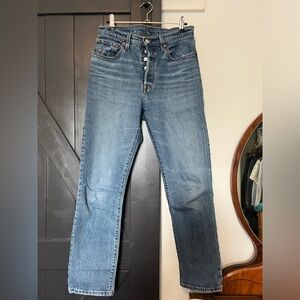 Women’s Levi 501 Jeans - Indigo Wash Straight Leg